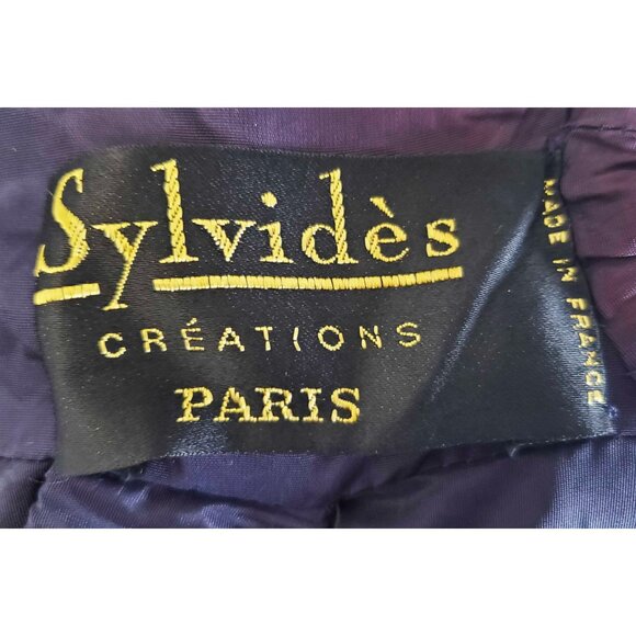 1960s VTG Sylvides Creations Paris Womens Houndstooth Wool Cropped Swing Jacket - Picture 4 of 16